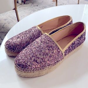 Sparkly Kate Spade espadrilles, size 7.5